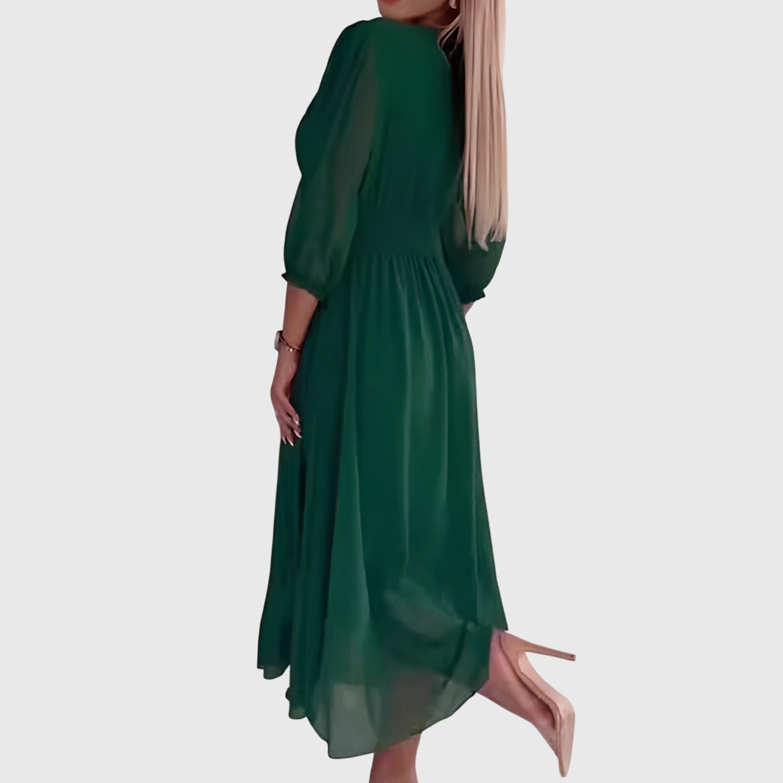 Chloe™ | Lichtgewicht zijden chiffon jurk