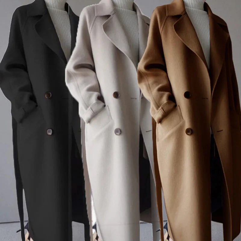 Elowen | Elegante lange winterjas voor dames