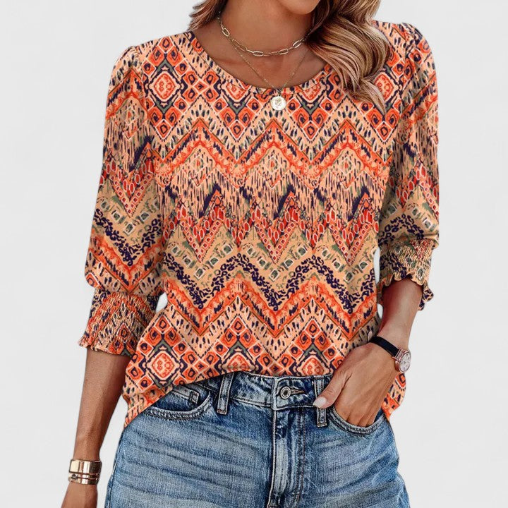 Solara | Elegante gesmokte top