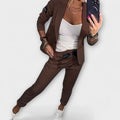 Vionne | Elegante set van top, jasje en broek
