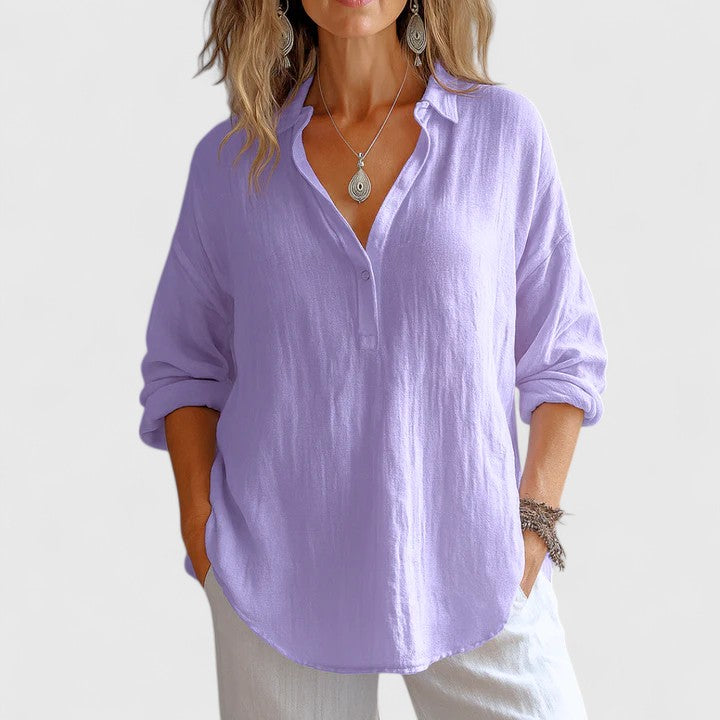 Franzina | Comfortabele Linnen Blouse