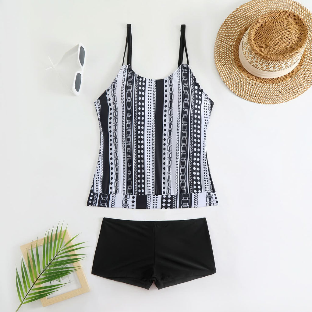Helena | Stijlvolle bloemen tankini set dames