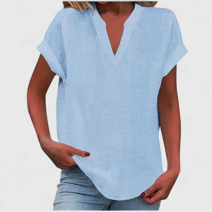 Xavinah | Comfortabele V-hals Blouse