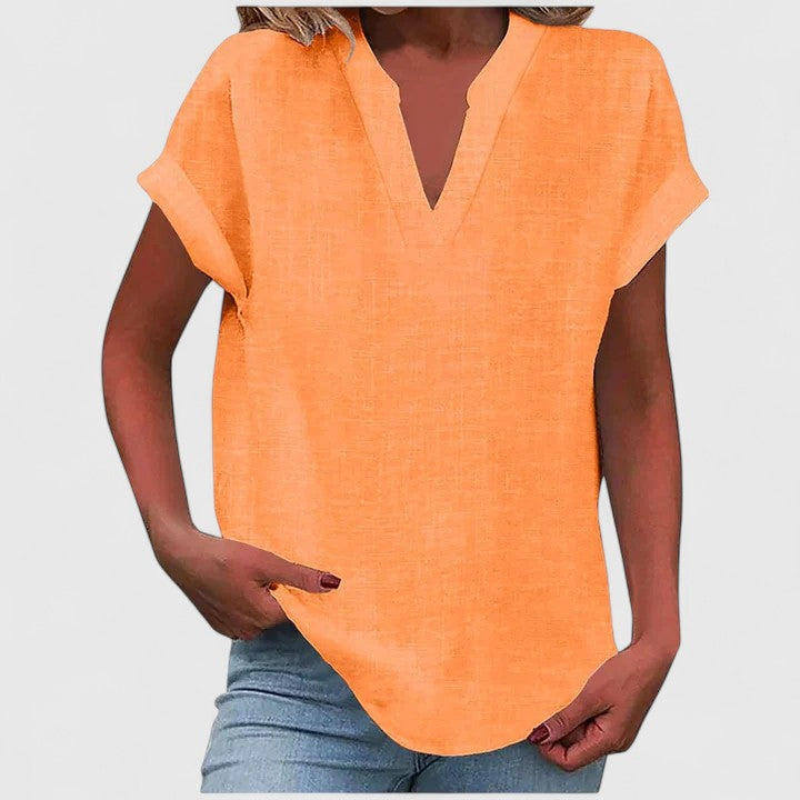 Xavinah | Comfortabele V-hals Blouse