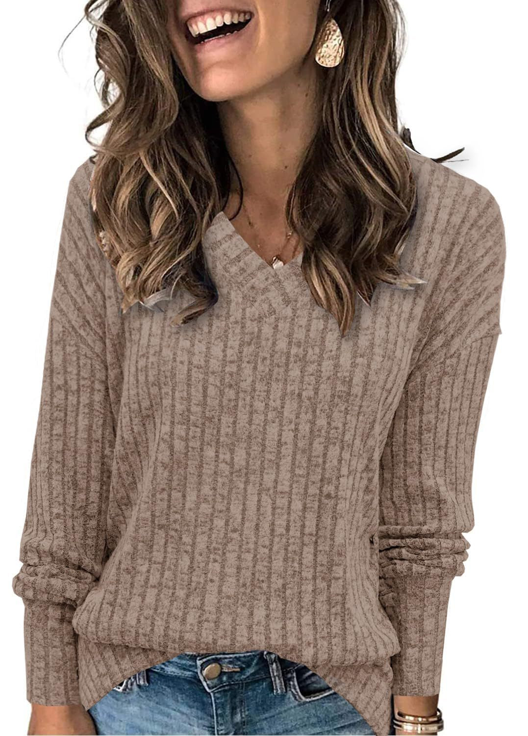 EVELYN™ | Dames V-hals Oversized Lichtgewicht Gebreide Trui