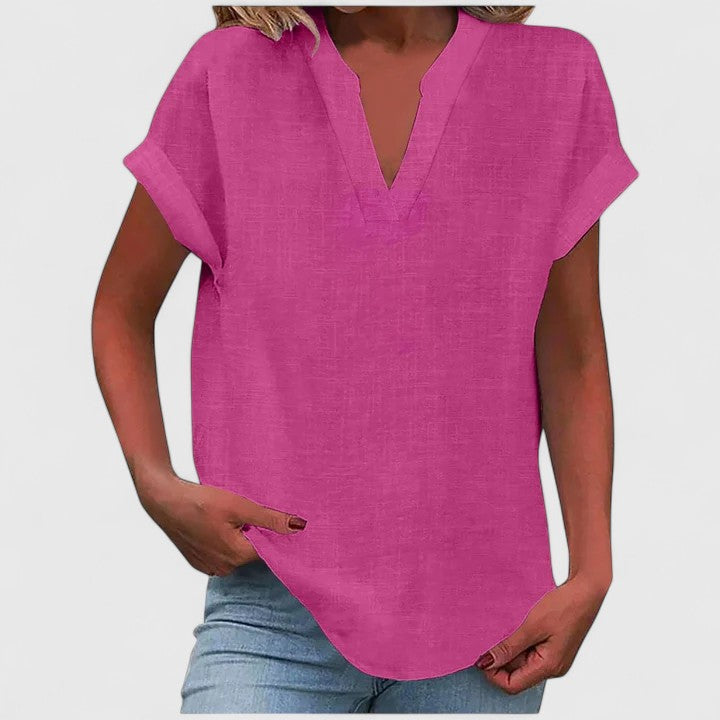 Xavinah | Comfortabele V-hals Blouse