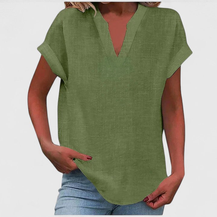 Xavinah | Comfortabele V-hals Blouse