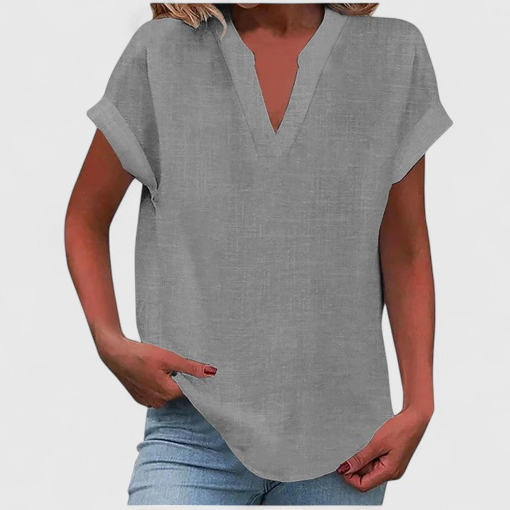 Xavinah | Comfortabele V-hals Blouse