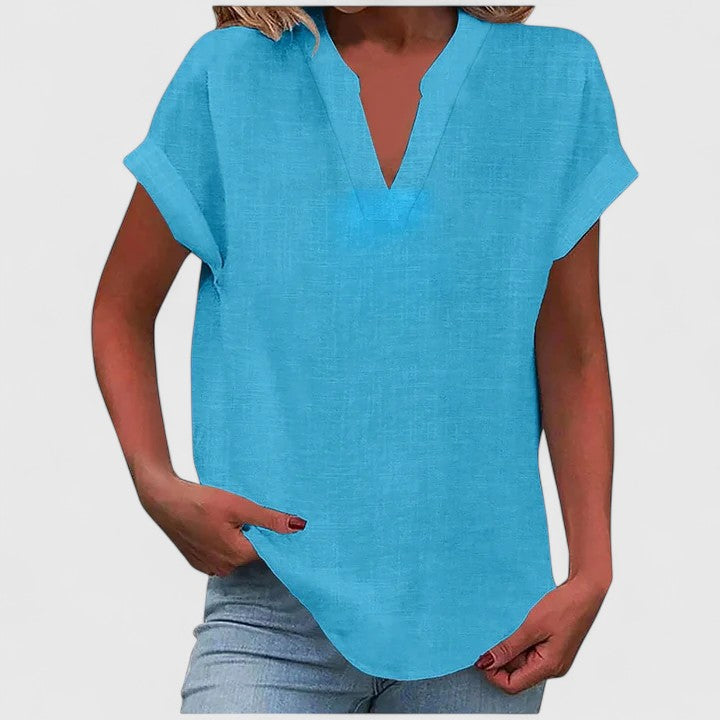 Xavinah | Comfortabele V-hals Blouse
