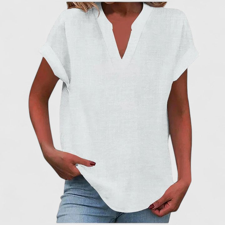 Xavinah | Comfortabele V-hals Blouse