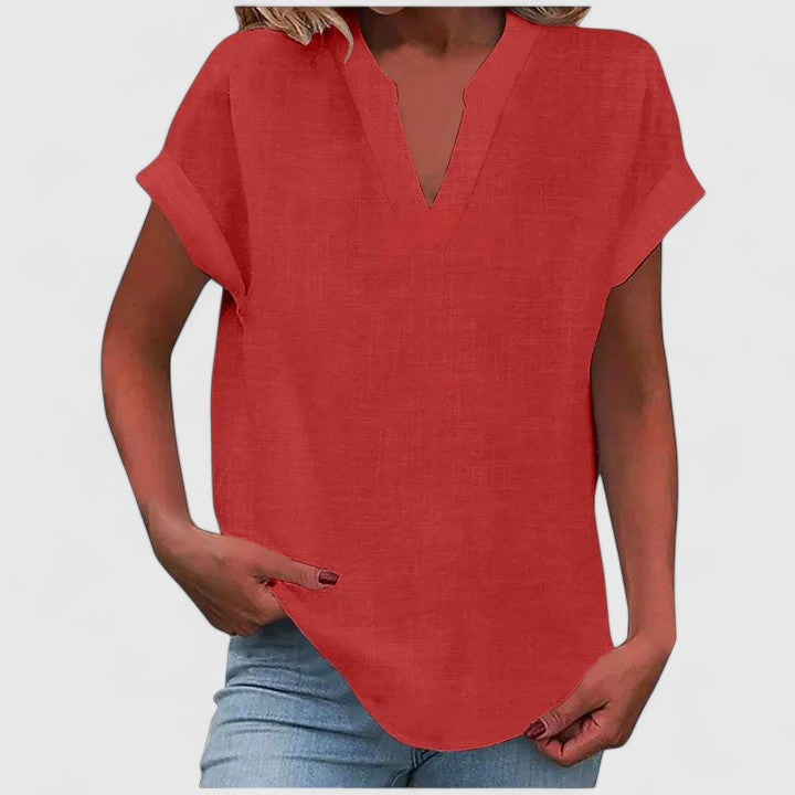 Xavinah | Comfortabele V-hals Blouse