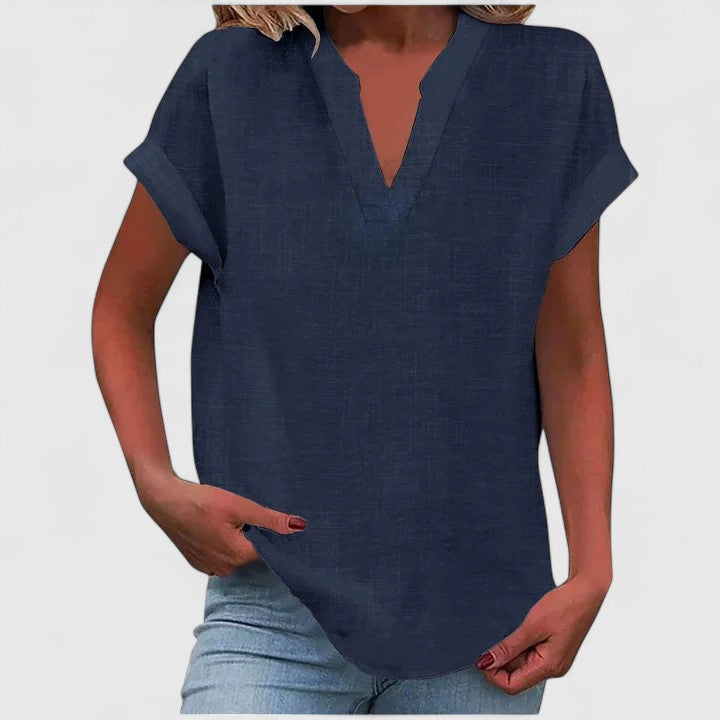 Xavinah | Comfortabele V-hals Blouse