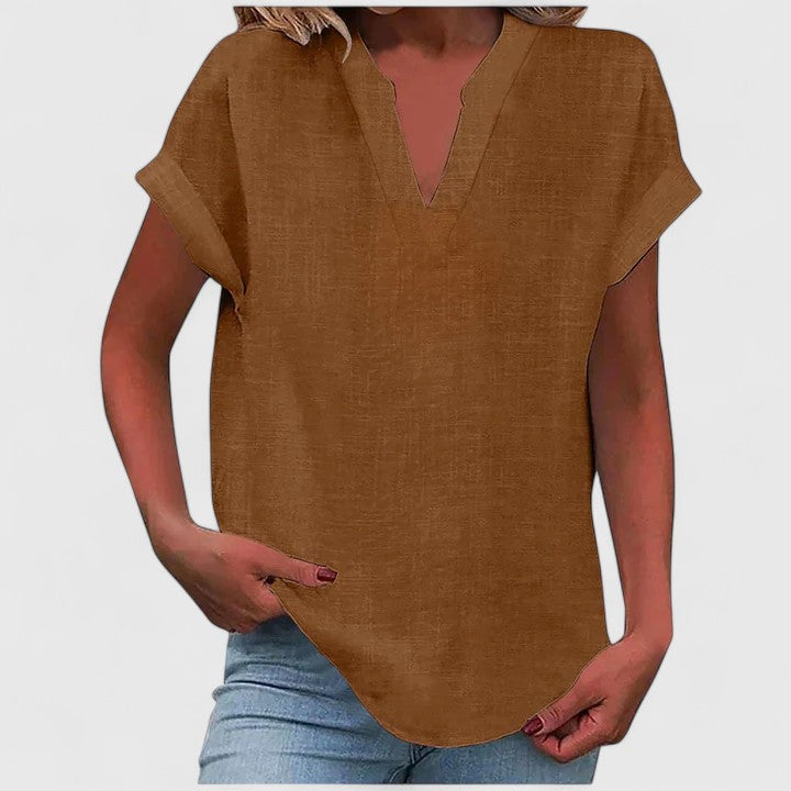 Xavinah | Comfortabele V-hals Blouse