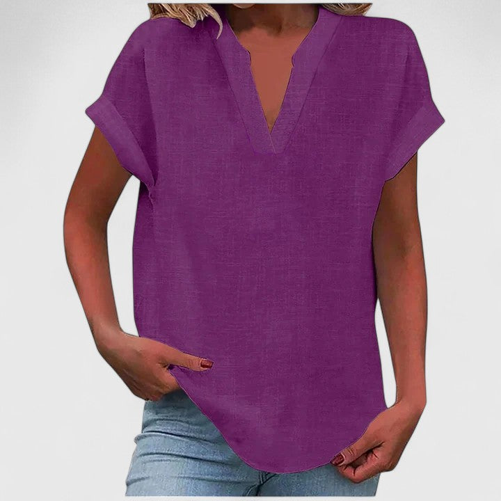 Xavinah | Comfortabele V-hals Blouse