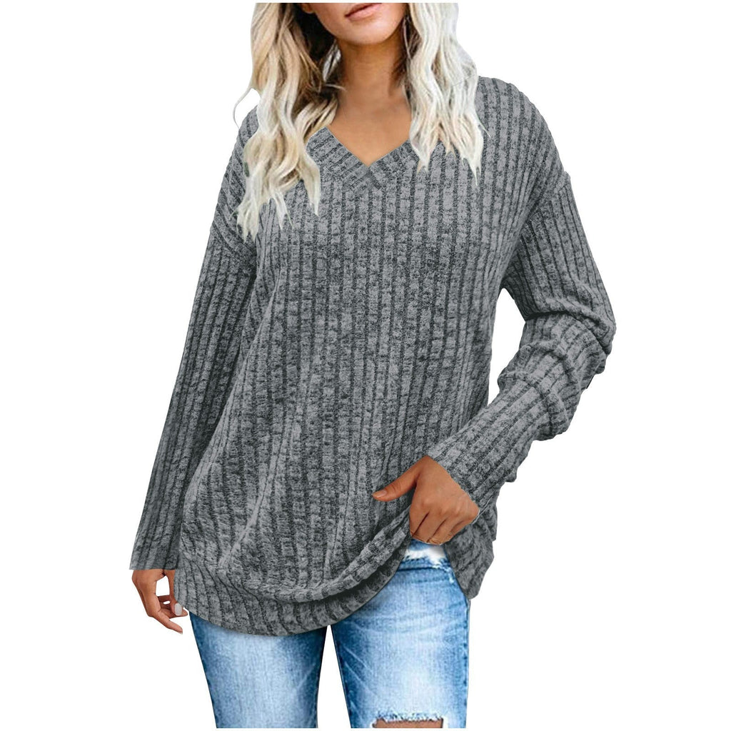 EVELYN™ | Dames V-hals Oversized Lichtgewicht Gebreide Trui