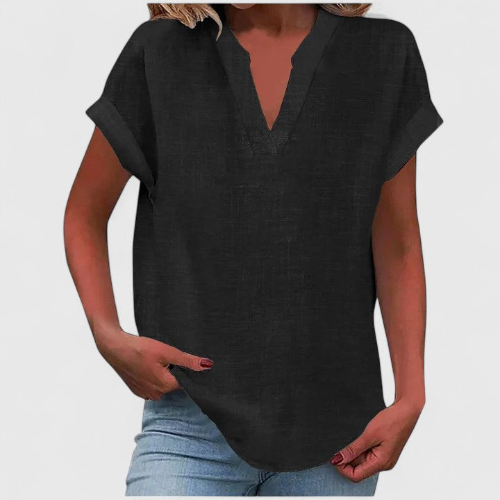 Xavinah | Comfortabele V-hals Blouse