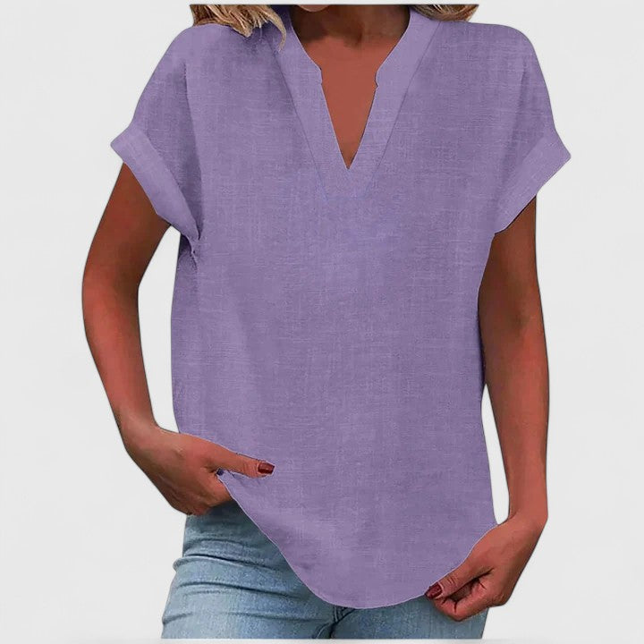 Xavinah | Comfortabele V-hals Blouse