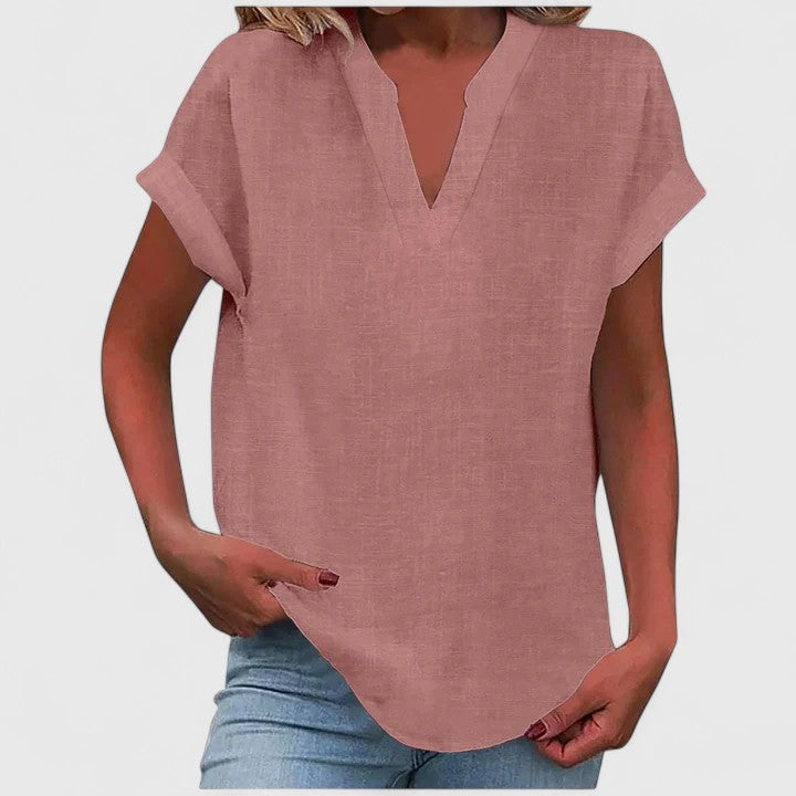 Xavinah | Comfortabele V-hals Blouse