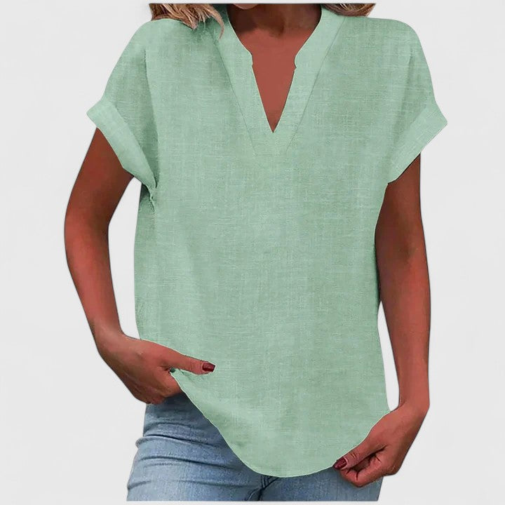 Xavinah | Comfortabele V-hals Blouse