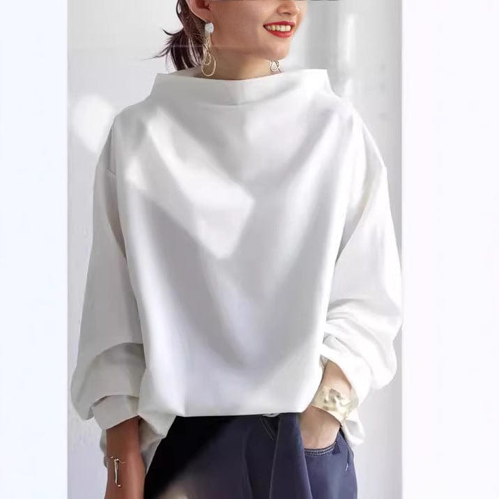 Laevynne | Casual top met hoge hals