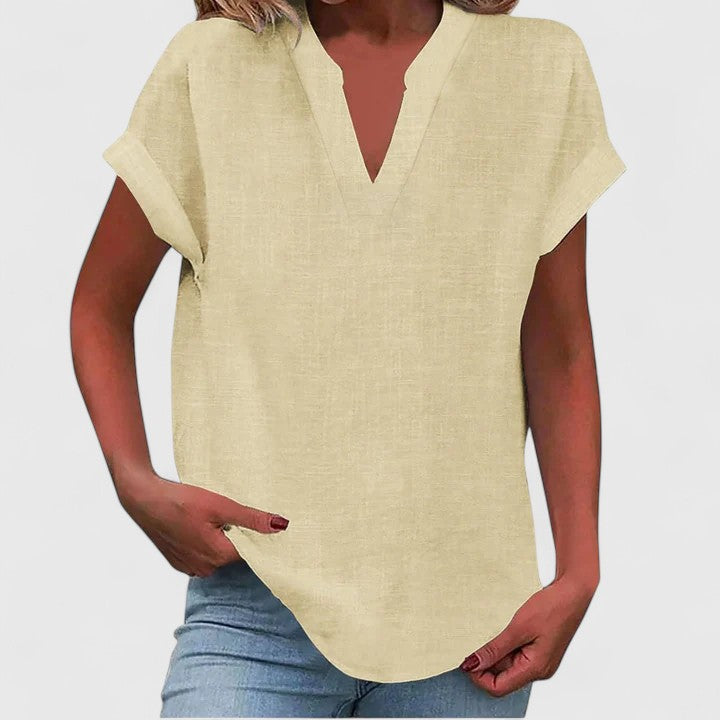 Xavinah | Comfortabele V-hals Blouse