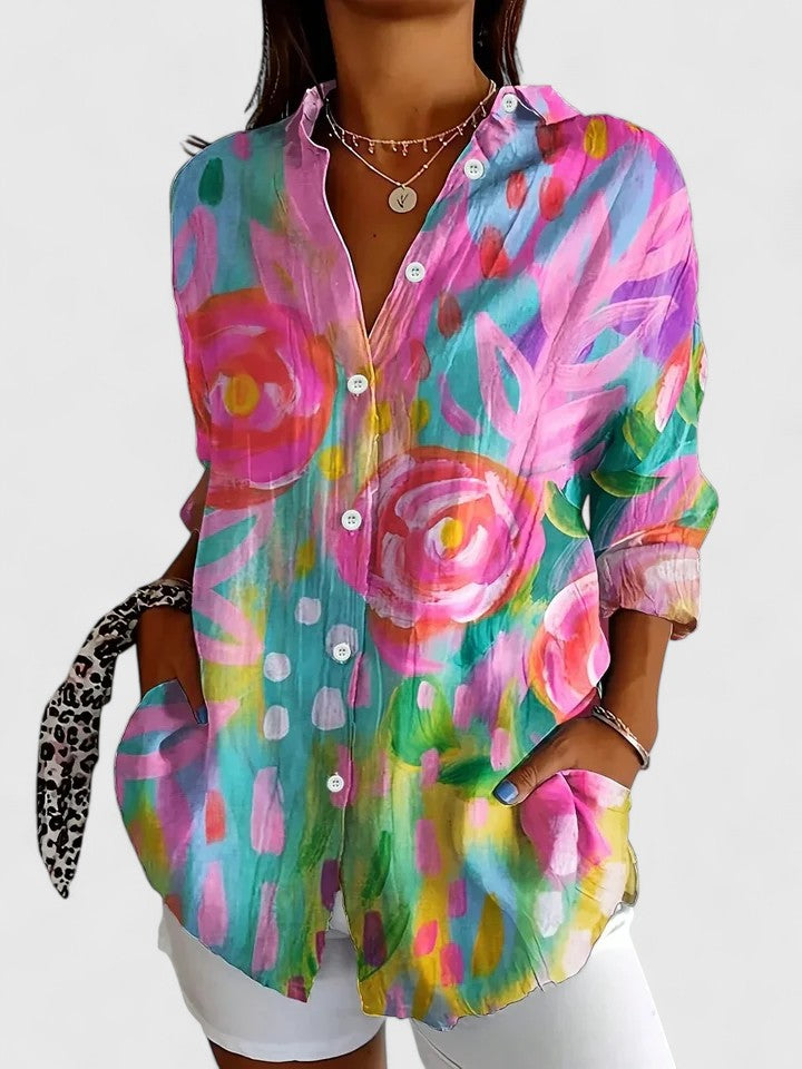 Anica | Blouse met knoopsluiting