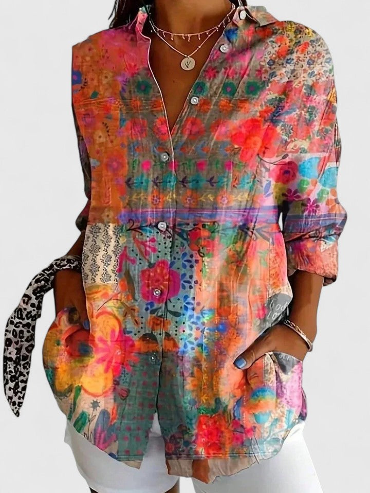 Anica | Blouse met knoopsluiting