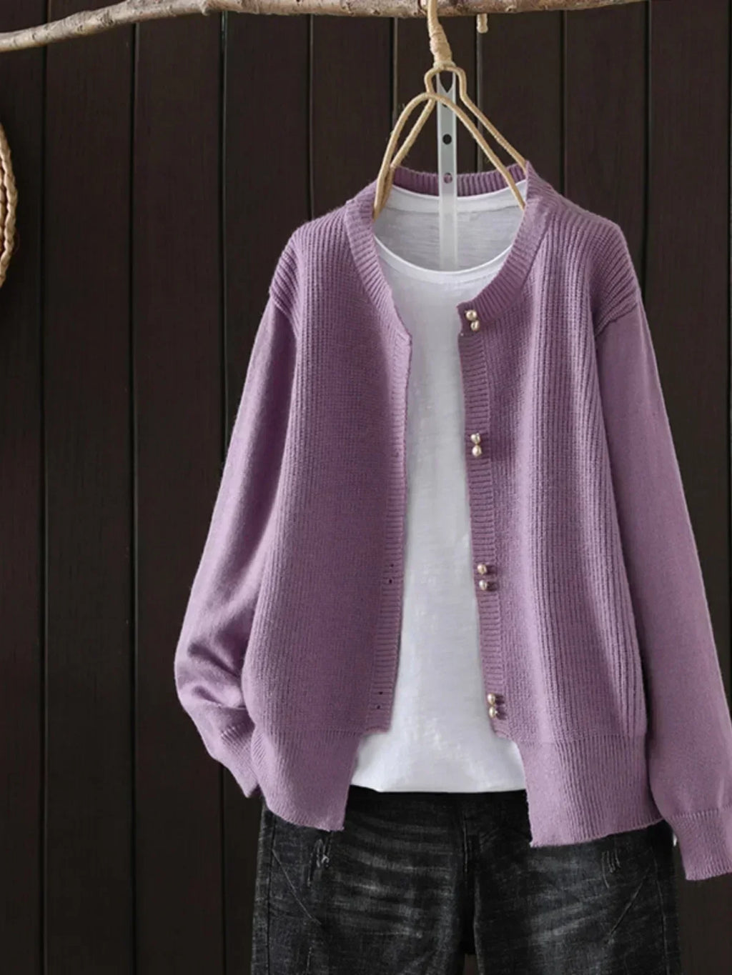 ELARA | VEST MET PARELKNOPEN