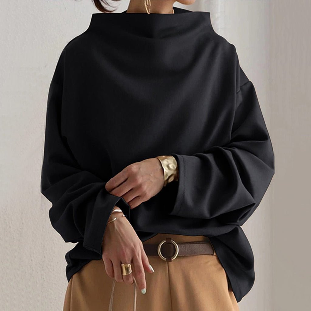 Laevynne | Casual top met hoge hals