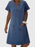 Christine | Elegante Jeansjurk