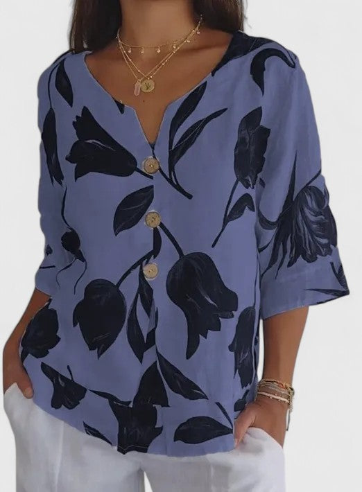 Isabel | Elegante blouse met bloemenprint
