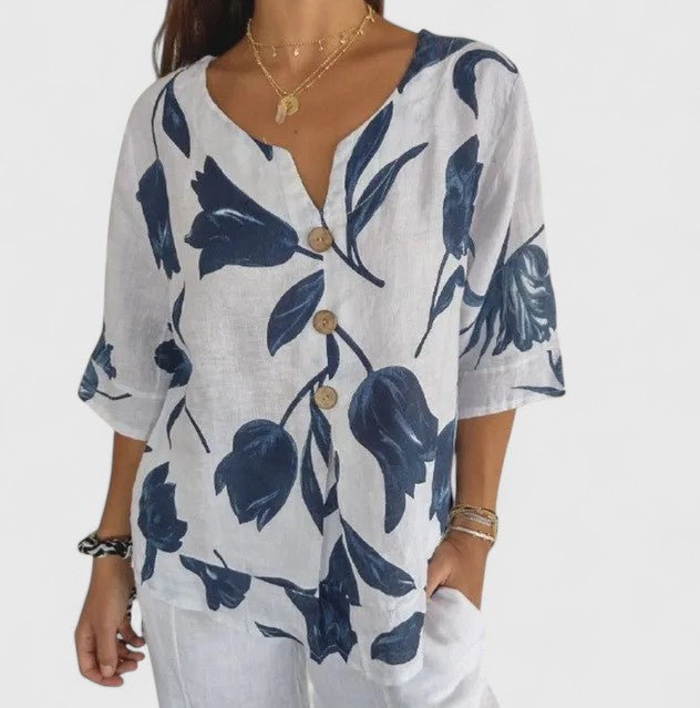 Isabel | Elegante blouse met bloemenprint