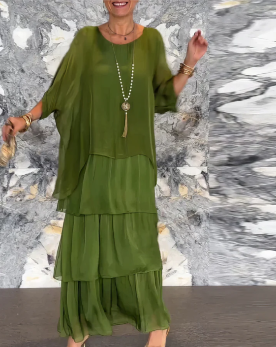 Lara | Elegante Langvallende Maxi-jurk