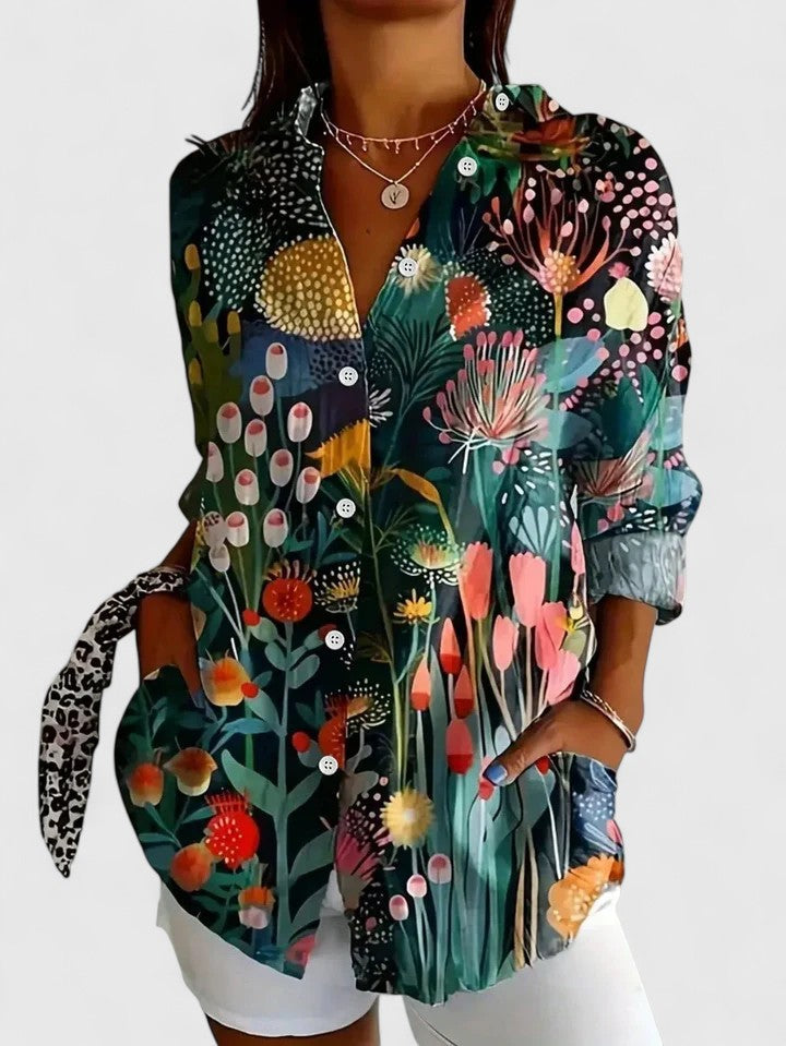 Anica | Blouse met knoopsluiting