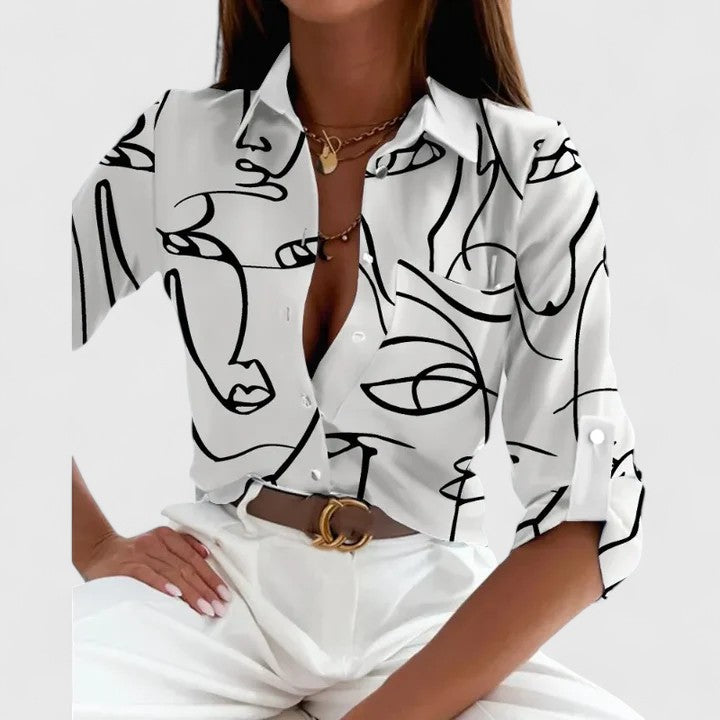 Lisette | Elegante Blouse met Lange Mouwen
