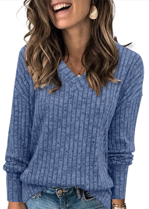 EVELYN™ | Dames V-hals Oversized Lichtgewicht Gebreide Trui
