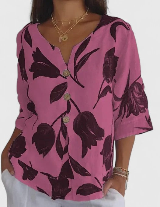 Isabel | Elegante blouse met bloemenprint