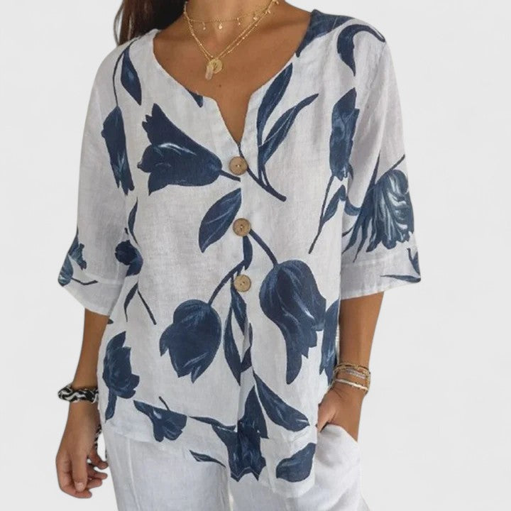 Isabel | Elegante blouse met bloemenprint