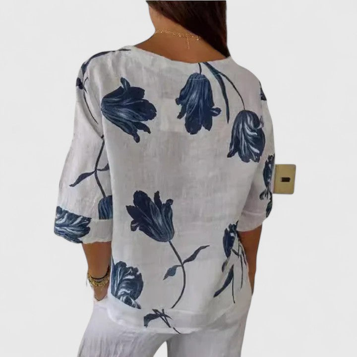 Isabel | Elegante blouse met bloemenprint