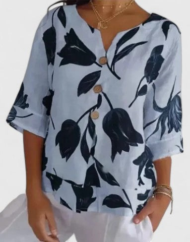 Isabel | Elegante blouse met bloemenprint