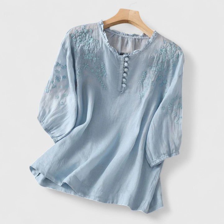Vasilene | Elegante blouse met knoopsluiting