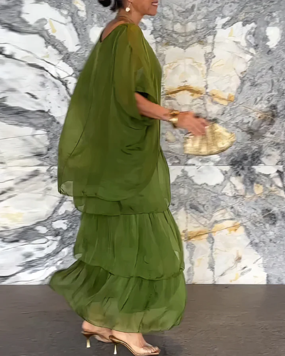 Lara | Elegante Langvallende Maxi-jurk