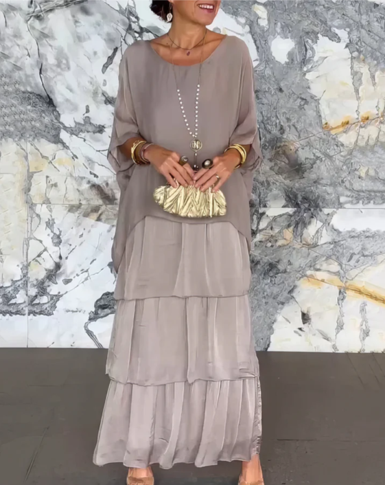 Lara | Elegante Langvallende Maxi-jurk