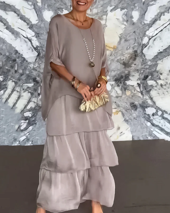 Lara | Elegante Langvallende Maxi-jurk