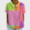 Zoe | Kleurrijk Patchwork Overhemd