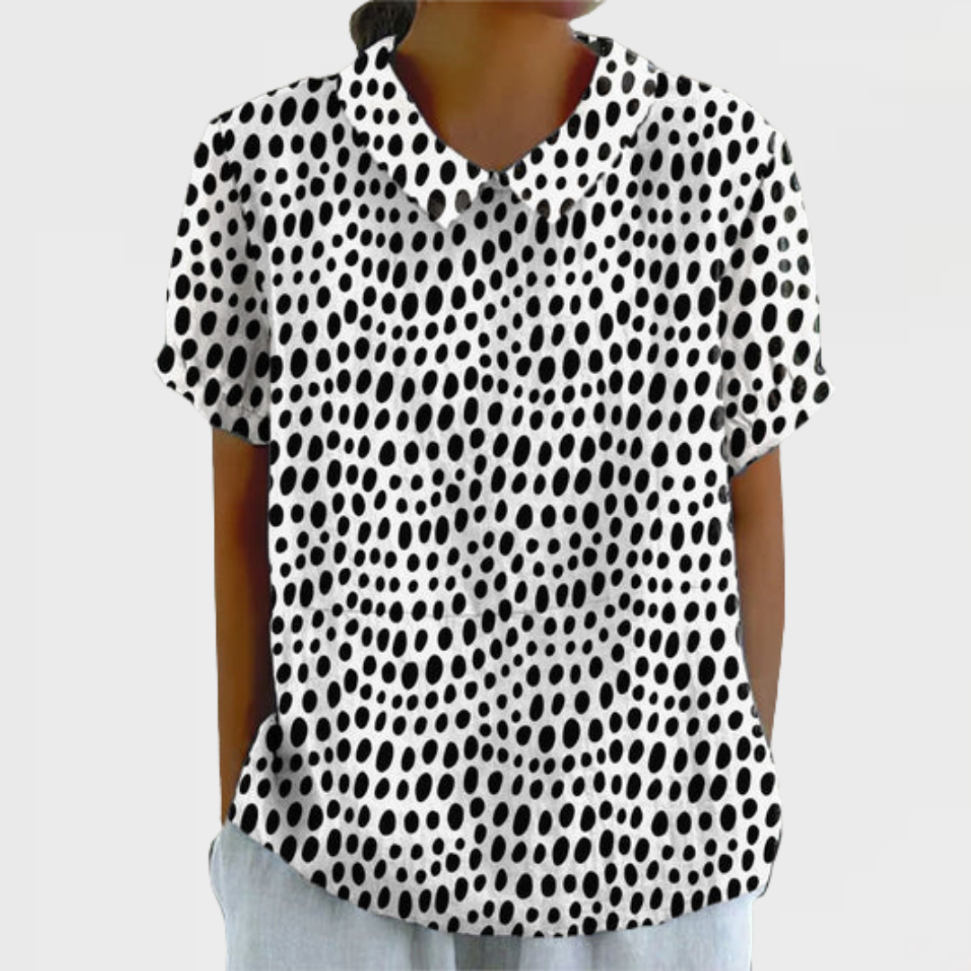 Lily | Overhemd met Polka Dot Print
