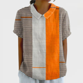 Lena | Color Block gestreept overhemd