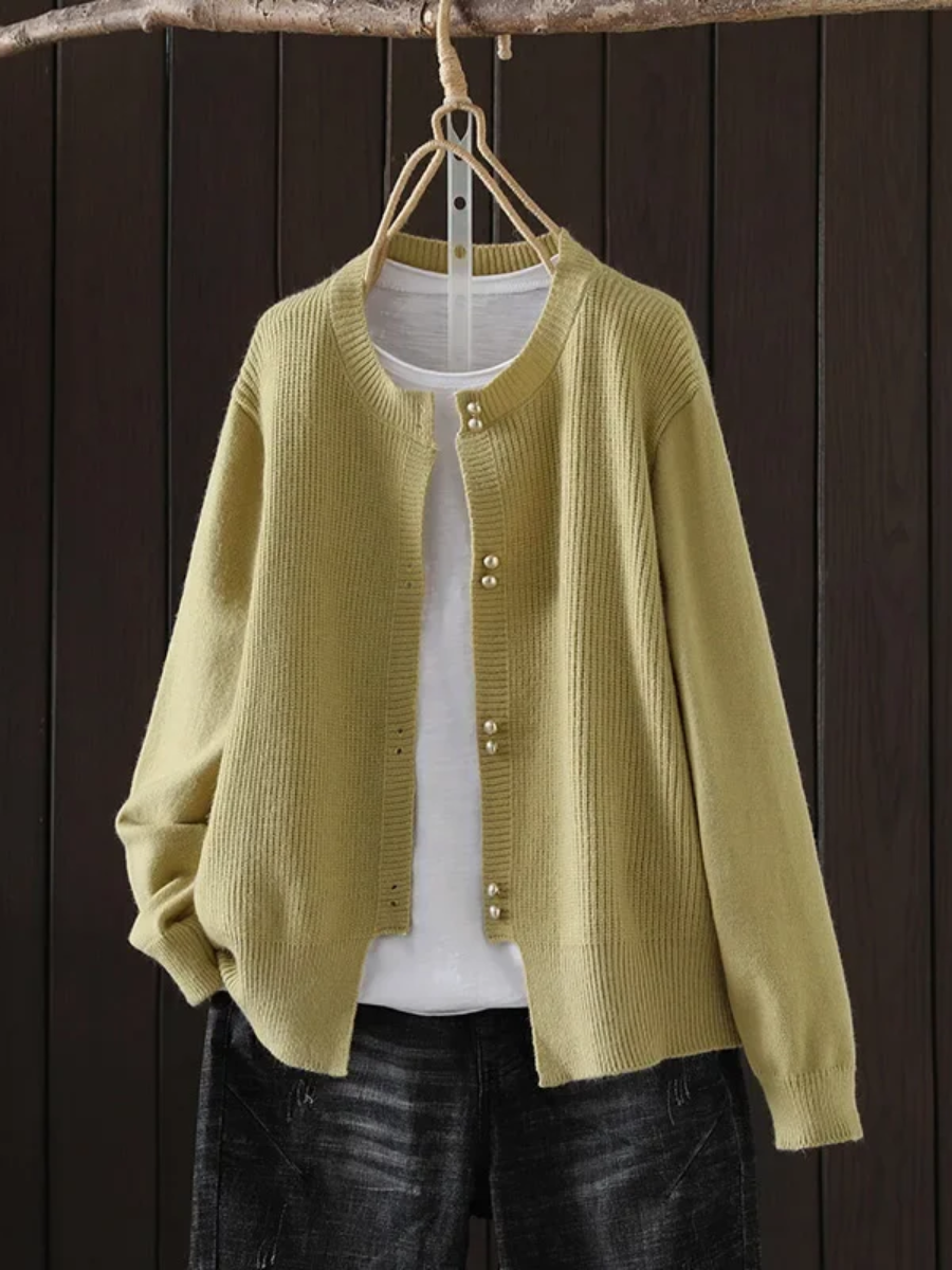 ELARA | VEST MET PARELKNOPEN