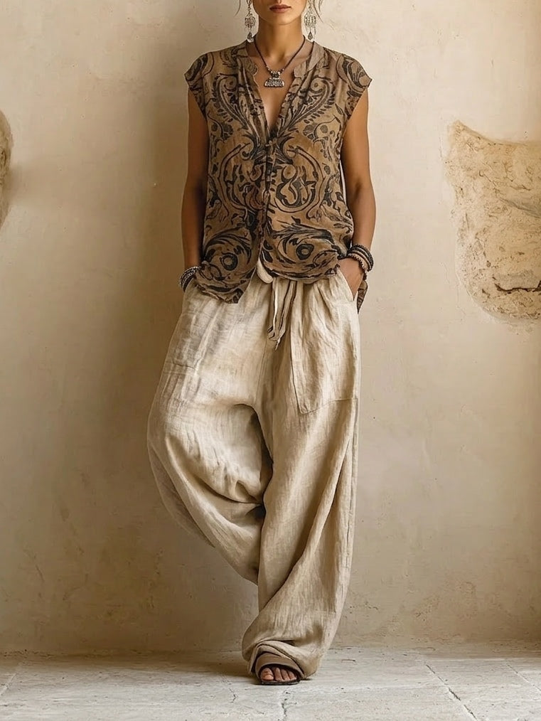 De Florence linnenmix co-ord set