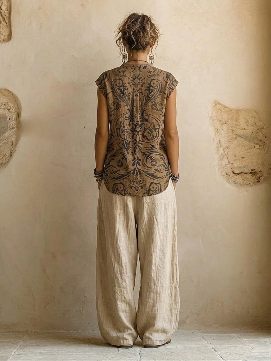 De Florence linnenmix co-ord set